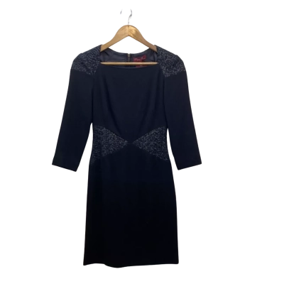 Project D Women's Size 6 Cocktail Dress / Long Sleeve Dress Black  