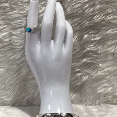 Women's  Silver tone Bracelet & Ring 