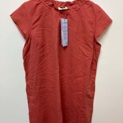 Boom Shankar Womens  Size 14 Casual Dress Burnt Orange / Red 