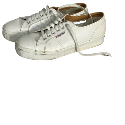 Superga Womens  Size9 - 9.5 White Sneakers 