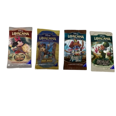 NEW - 4 Sets of Lorcana Trading Cards - 12 Cards Per Set