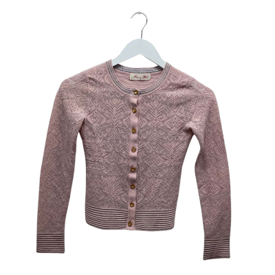 Alannah Hill Size 6 Pink Knit Cardigan - Vintage Look
