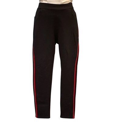 Forever Fashion,  Womens  Size 32 Casual Pants / Skinny Leg Pants Black  / Red 
