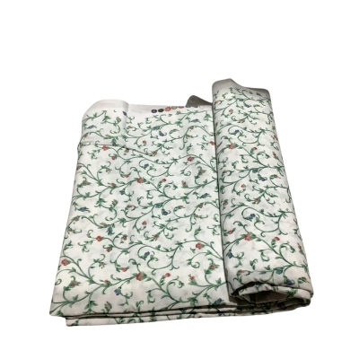 Thin Cotton Fabric White Floral    118 x 275 cm           FAB1