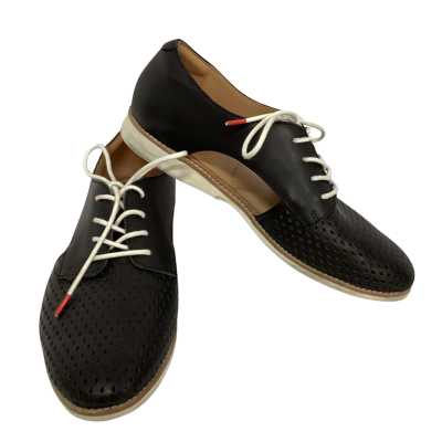 Rollie Side Punch Lace Up  Size 36 Black  