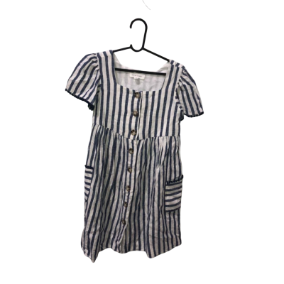 Kids David Jones Blue Striped Dress Size 5 