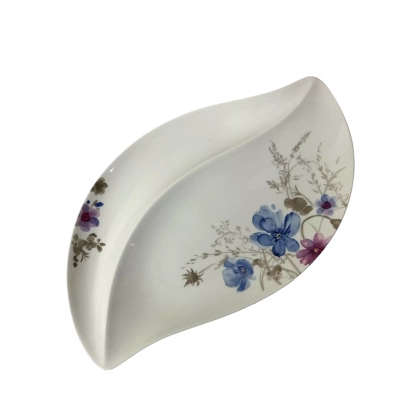 Villeroy & Boch White / Floral Pattern Large Porcelain Serving Plate