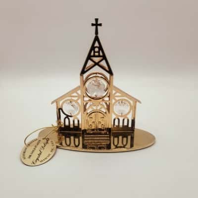 Crystal Delight - Austrian Crystal 24K Gold Plated Mascot. Inc. U.S.A. 10 cm. Tall