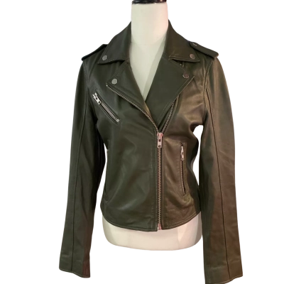 Witchery Womens  Size 8 Biker Jacket Olive