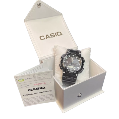 Casio Mens Watch AQS810W 'Tough Solar' Black