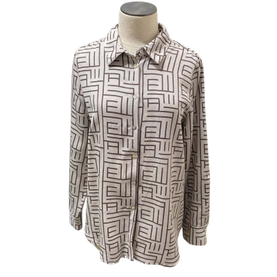 Yarra Trail Patterned Colared Shirt Size 10