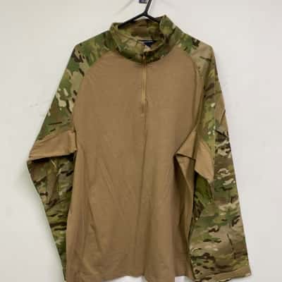  Mens  Size 2XL Long Sleeve Shirt Camouflage / Olive 