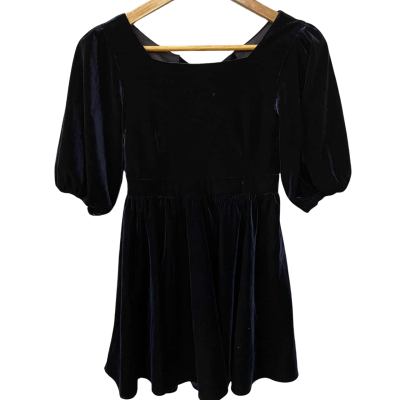 Bardot Junior Girls Size 12 Dress Blue Velvet