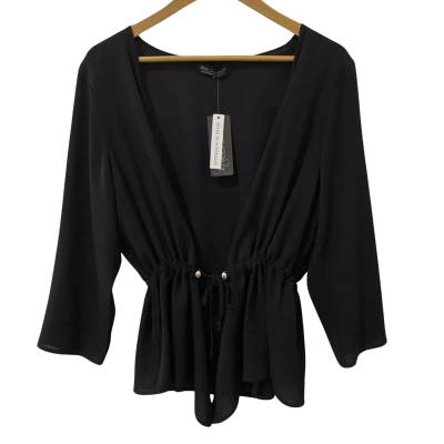 Philosophy Womens  Size 14 Long Sleeve Black  