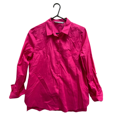 Katies Womens  Size 8 Button Up Top Pink  
