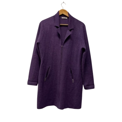 Artigiano Womens  Size 14 / L Front Zipper Jacket Purple 