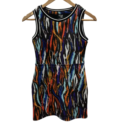 Wayne Cooper Jnr girls polyester multicoloured dress, Size 9