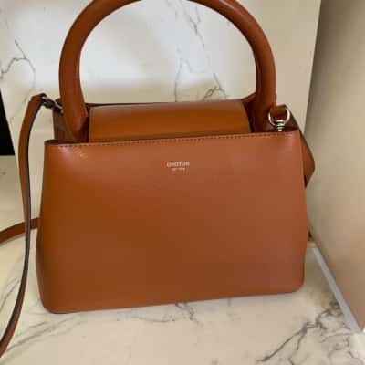 Oroton Womens Cross Body Bag Brown 