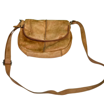 Rugged Hide Women's Miranda Soft Cross Body Bag Leather Bag - Tan (RRP $169.95)
