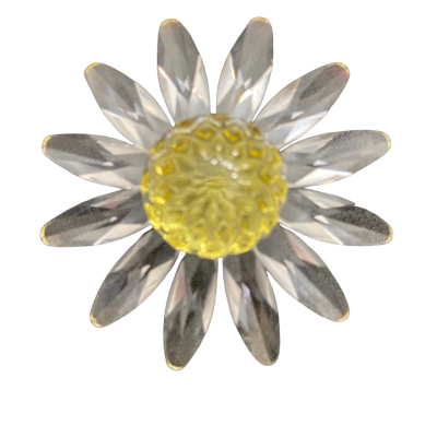 Swarovski Crystal Yellow Centred Daisy