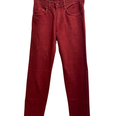  Men's straight leg  Size 34 Straight Leg Jeans Red 