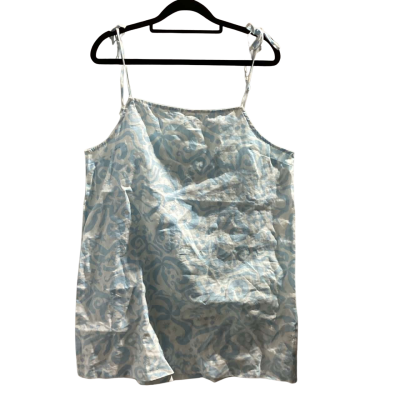 Ghanda Womens  Size S Casual Linen Dress Blue / White 
