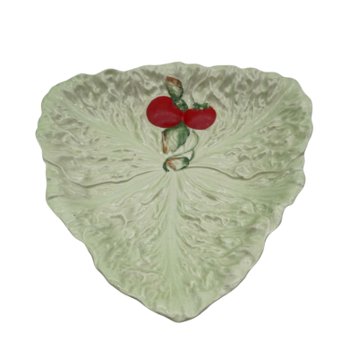 Vintage Carlton Ware Leaf/ Tomato Triangular Plate