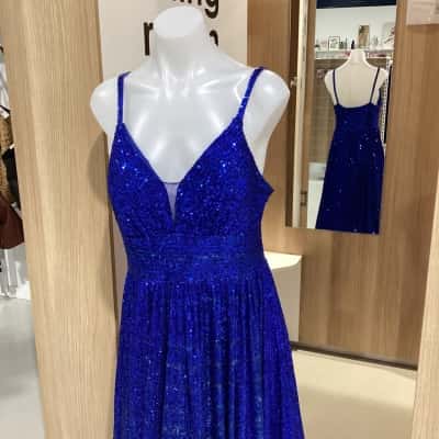 Electric Blue Anissa Sequin Formal/Party Long Gown Size 12