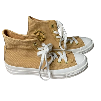 Converse Tan Chuck Taylor High Top Sneakers Size 5