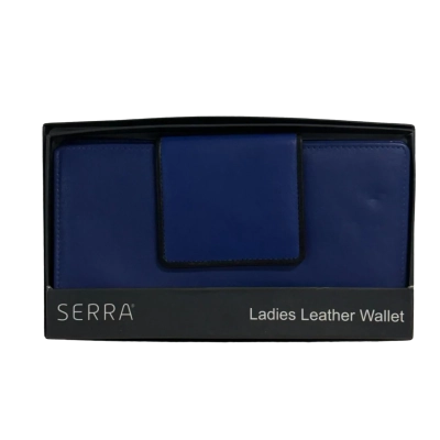 Serra Dark Blue Leather Wallet/Purse