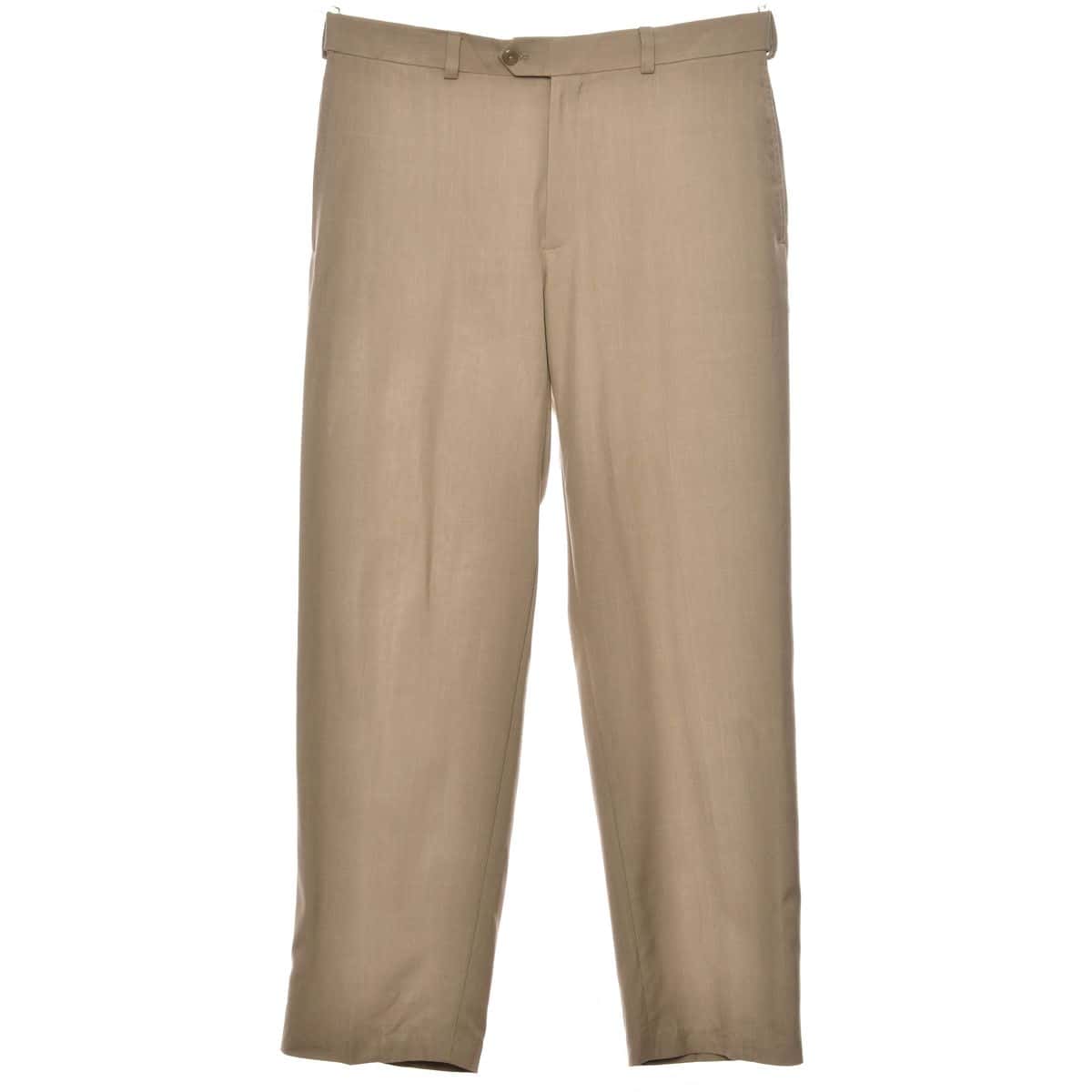 Haggar mens size w34 l30 trousers beige