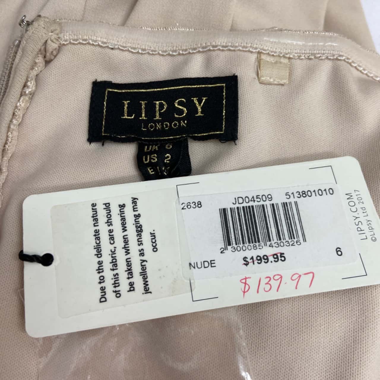 Jupe Longue Lipsy - Gris Argenté - Taille UK 6 (équivalent 38 FR) - Neuve Avec étiquettes - Longueur 102 Cm
