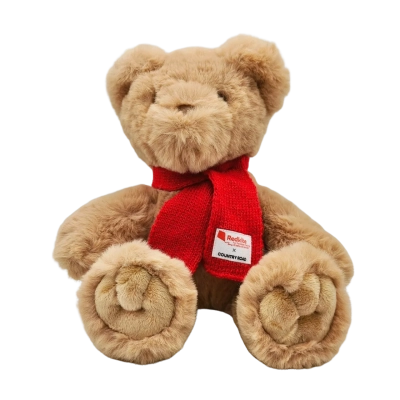Country Road Plush Brown Teddy Bear 35cm Height In Perfect Condition  (plush tub)