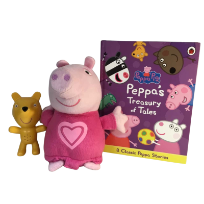 Peppa Pig Hide n Seek Electronic Plush Toy Works and Book