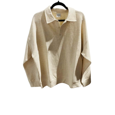 BNWT Jaggad Womens Oversize Collared Sweater Size S Beige 