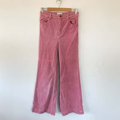 Rollas Pink Eastcoast High Rise Flare Pants  Size 12 