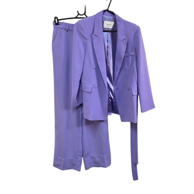 Sheike Womens  Size 10 Pants Size 8 Coat Purple Set