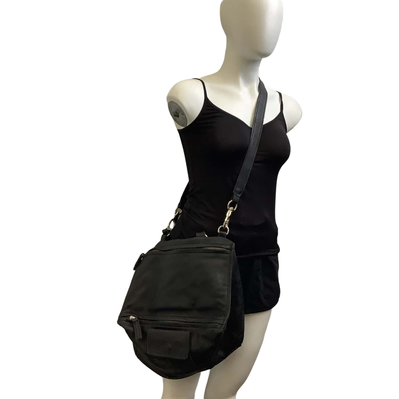 Ensoen Womens One Strap Textured Handbag Black(s)