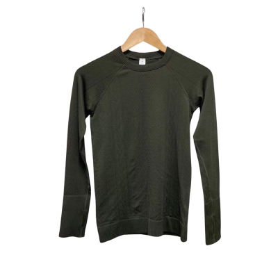 Lululemon Womens  Size 4 Long Sleeve Top Olive 