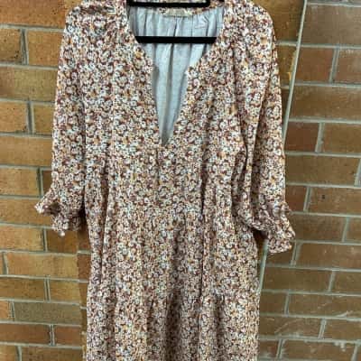  Womens Tulva Size M / S Mini Dress Floral 