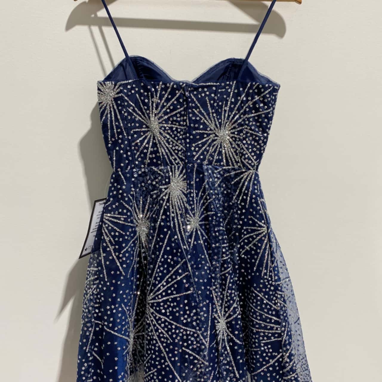 slim fit dress slacks Celestial Chandelier Velvet Flare Sleeve Lace Back Dress