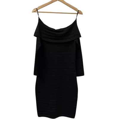 Bardot Womens  Size 10 Long Sleeve Dress Black  