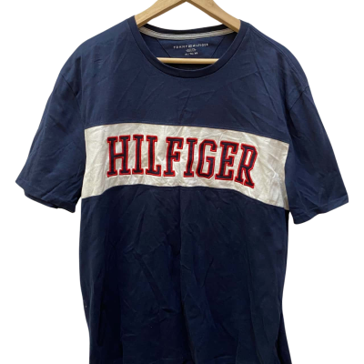 Tommy Hilfiger Mens Short Sleeve T-shirt Navy Blue 