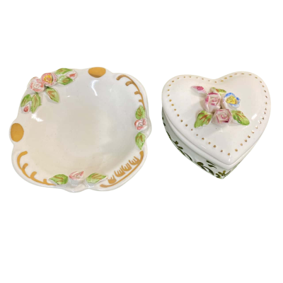 Fena Porzellan Trinket Box & Dish