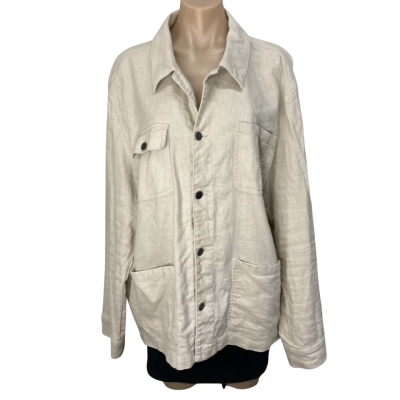 Hudson Mens Size XL cotton/linen Shirt 