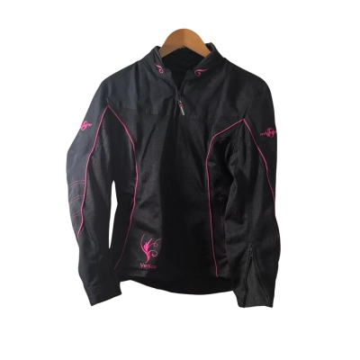 MotoDry Womens  Size 10 Biker Jacket Black  / Pink  