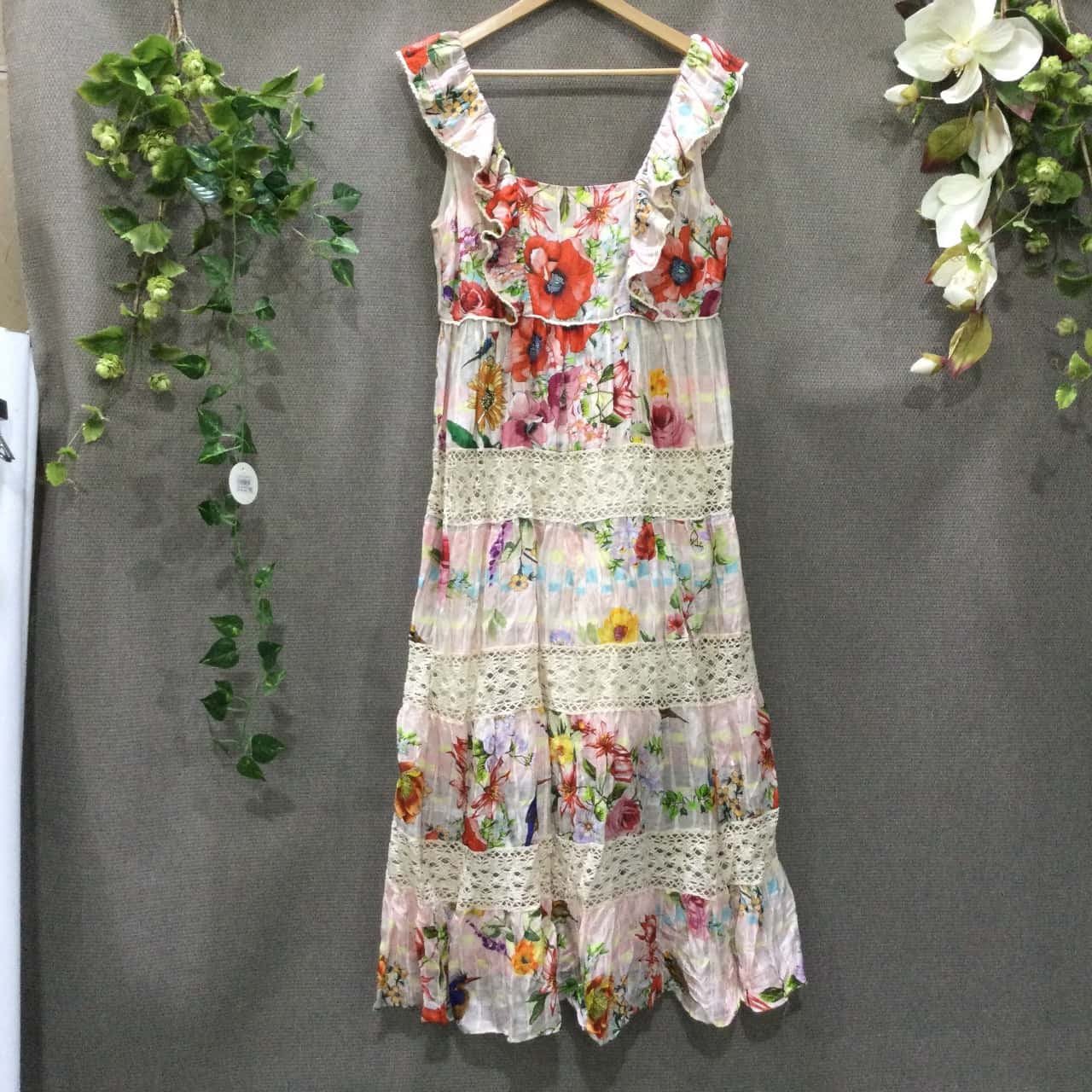 Trelise Cooper Womens Sleeveless Maxi Dress, Size 12, Multicoloured (s)