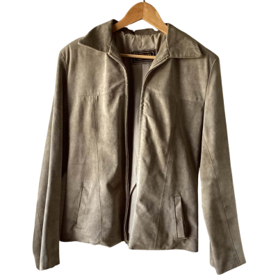 Siricco Mens  Size S Front Zipper Beige 