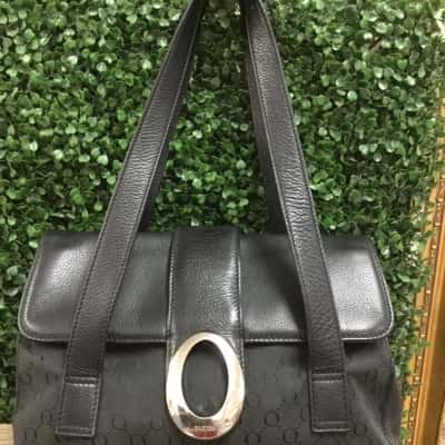 Vintage Oroton Womens Shoulder Bag Black  