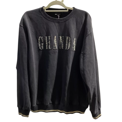 Ghanda Womens  Size 14 Sweatshirt Black  RRP $59.95